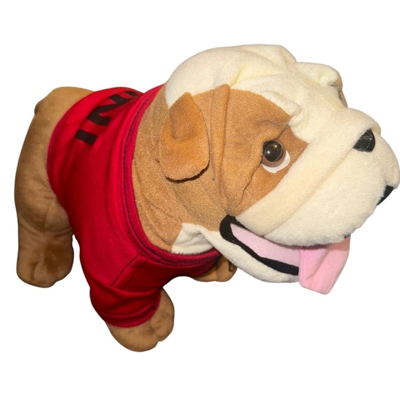 MINI Cooper Bulldog Plush Toy Stuffed Animal Dog NWT 2012 RED MINI Collectible - Picture 3 of 12